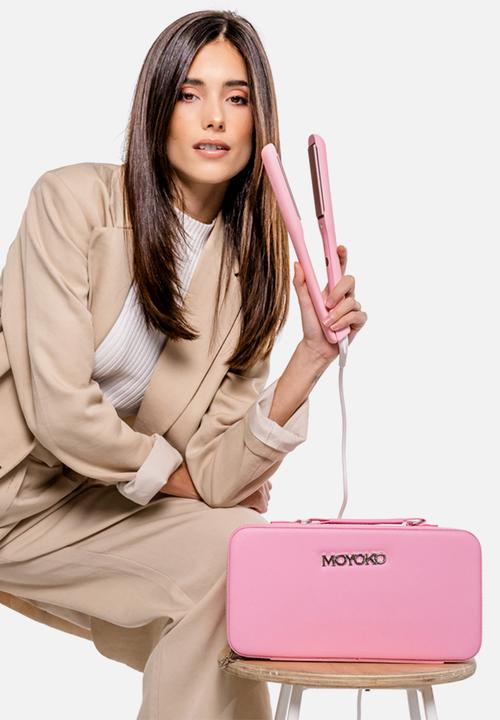 Moyoko Professional - Pro Glider - Hair Straightener Kit - Ceramic Flat Iron - Blush Pink