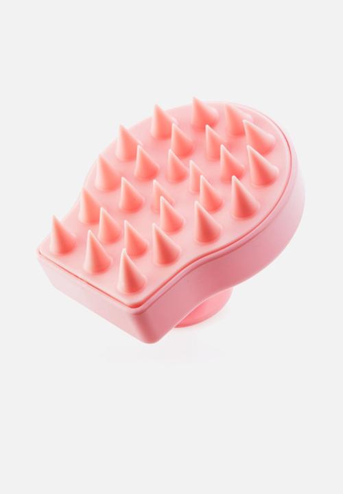 Moyoko Professional - Scalp Exfoliating Brush - Soft Silicone Massaging Bristles - Pink