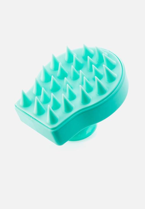 Moyoko Professional - Scalp Exfoliating Brush - Soft Silicone Massaging Bristles - Turquoise