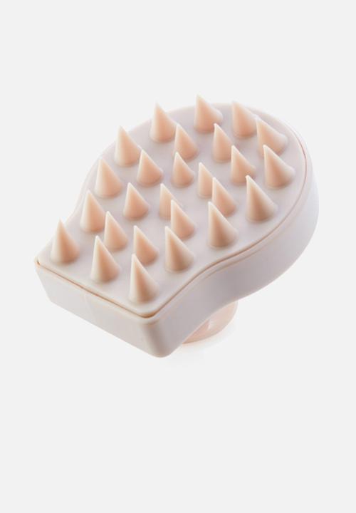 Moyoko Professional - Scalp Exfoliating Brush - Soft Silicone Massaging Bristles - Nude