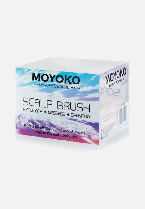 Moyoko Professional - Scalp Exfoliating Brush - Soft Silicone Massaging Bristles - Nude