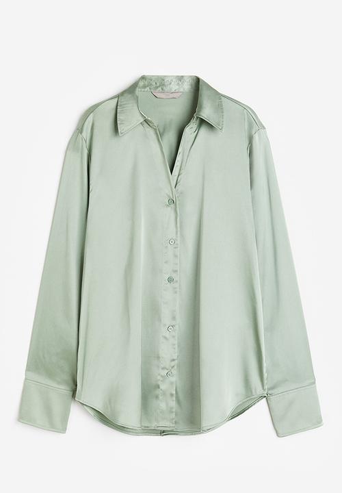 H&M - V-neck blouse - green