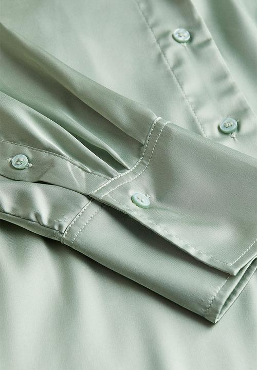 H&M - V-neck blouse - green