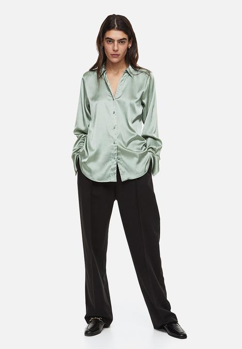 H&M - V-neck blouse - green
