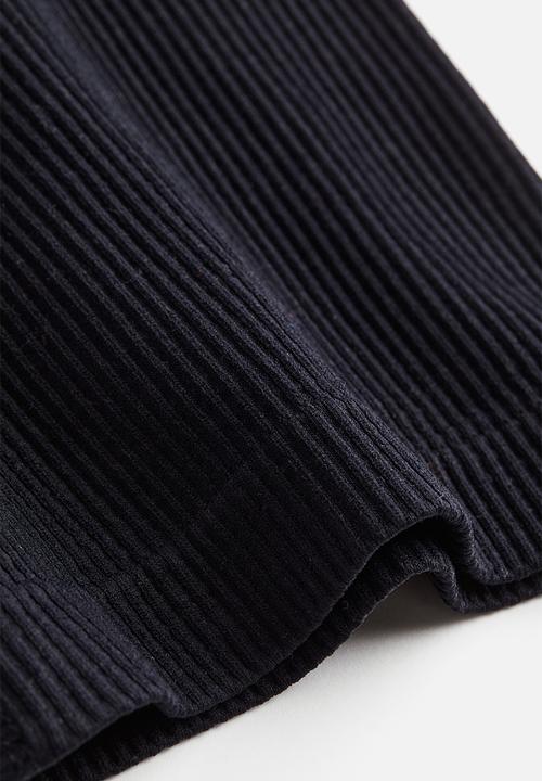 H&M - Seamless ribbed biker shorts - black