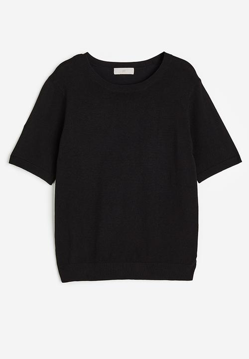 H&M - Fine-knit top - black