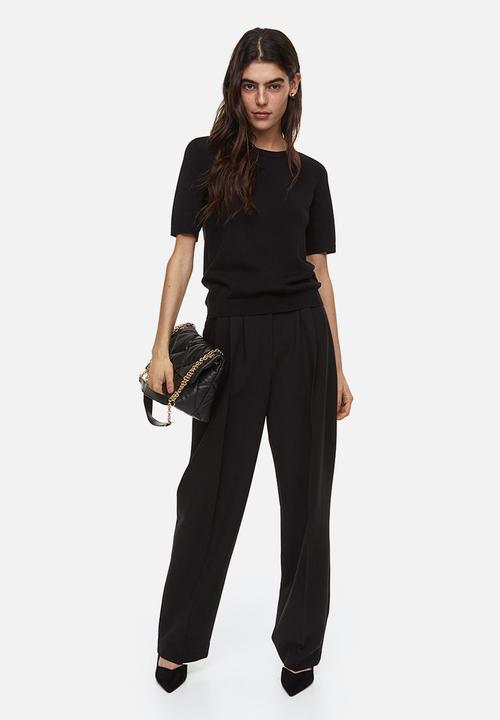 H&M - Fine-knit top - black