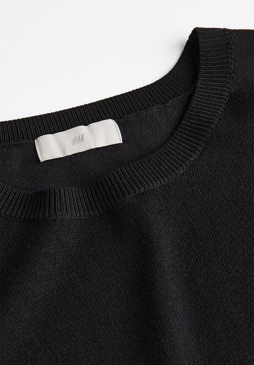 H&M - Fine-knit top - black