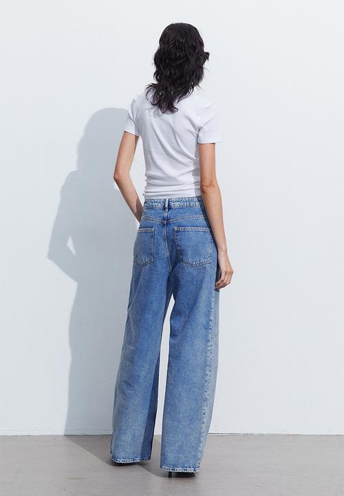 H&M - Ribbed T-shirt - white