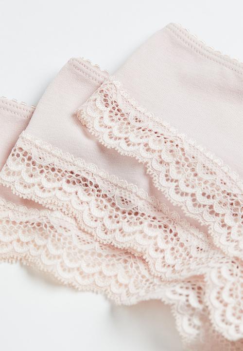 H&M - 5-pack brazilian briefs - light pink
