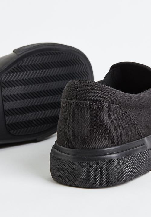 H&M - Slip-on cotton trainers - black