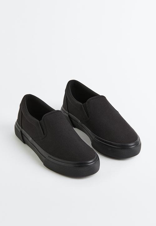 H&M - Slip-on cotton trainers - black