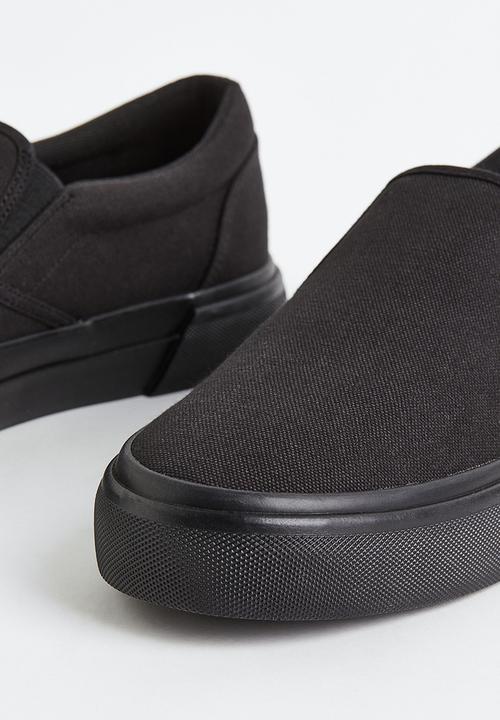 H&M - Slip-on cotton trainers - black