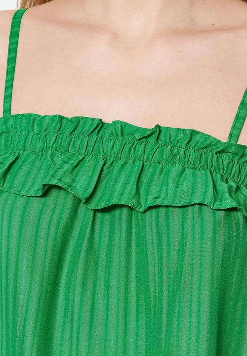 Trendyol - Mini strappy dress - green