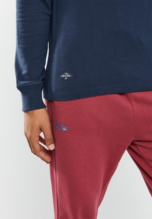 Aca Joe - Mens aca joe long sleeve rugby jersey - dress blue