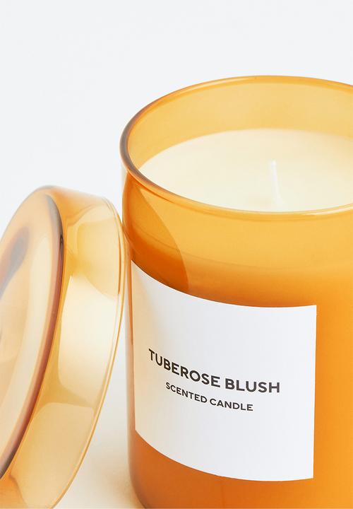 H&M - Scented candle in glass holder - orange/tuberose blush