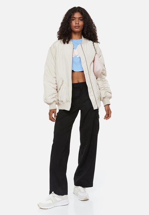 H&M - Cropped printed top - blue