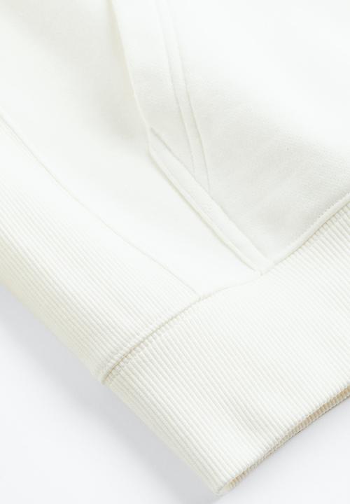 H&M - Oversized fit cotton hoodie - white