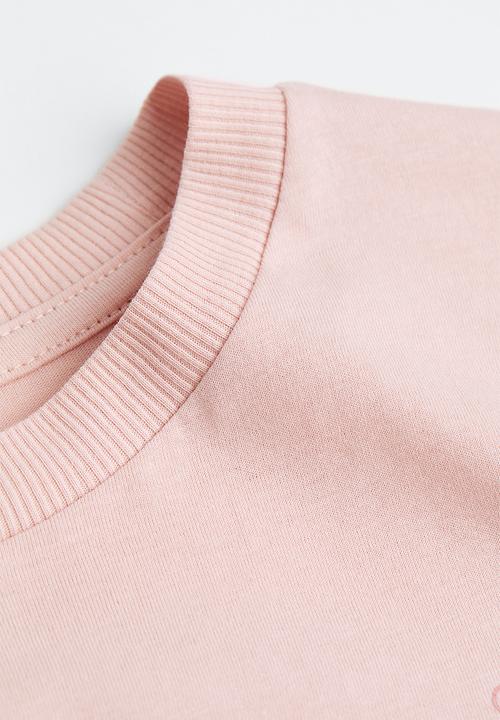 H&M - Cropped printed top - pink