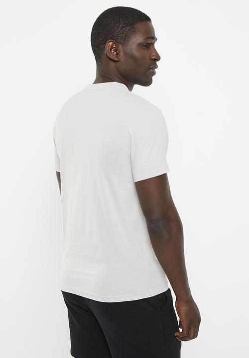 POLO - Men sport short sleeve logo tee - light grey