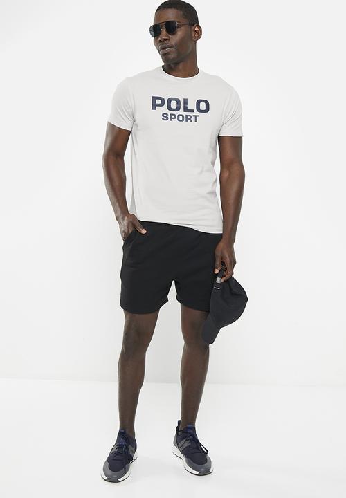 POLO - Men sport short sleeve logo tee - light grey