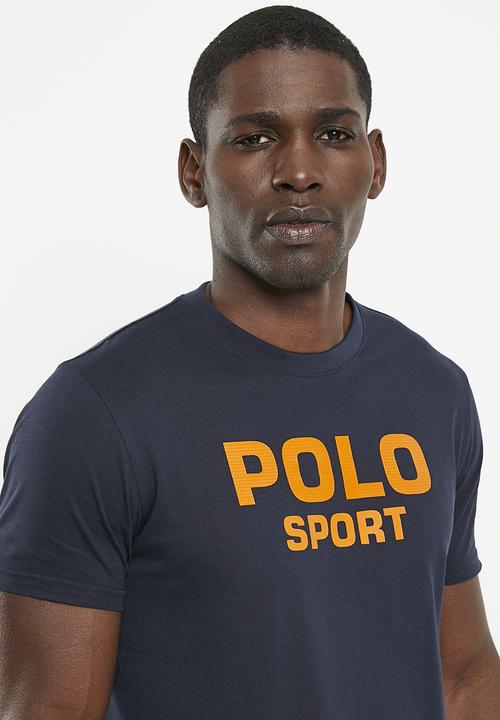 POLO - Men sport short sleeve logo tee - navy