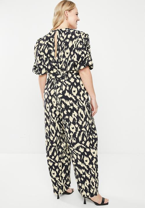 Me&B - Plus the jodie jumpsuit - neutral & black