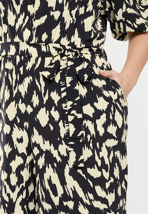 Me&B - Plus the jodie jumpsuit - neutral & black