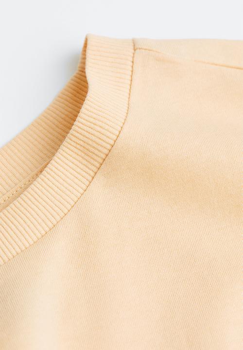 H&M - Cropped printed top - yellow