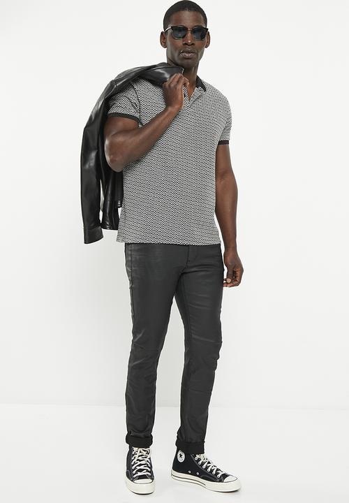 Valenta - Ricardo coated denim - black