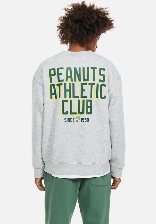 H&M - Relaxed fit sweatshirt - light grey marl/snoopy 