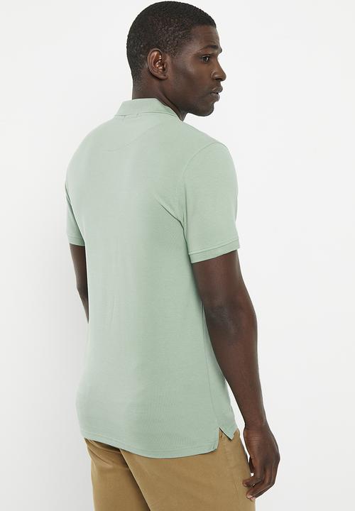 POLO - Mens classic pique short sleeve golfer - aqua
