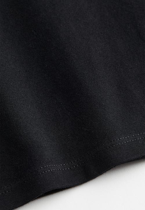 H&M - Cropped vest top - black