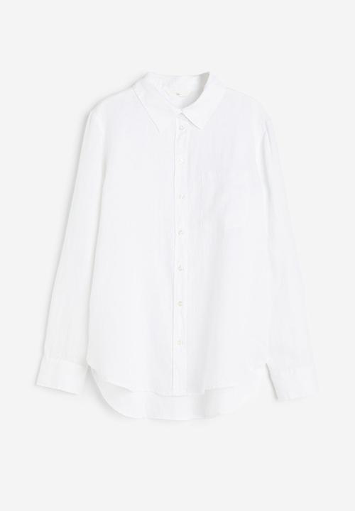 H&M - Linen shirt - white