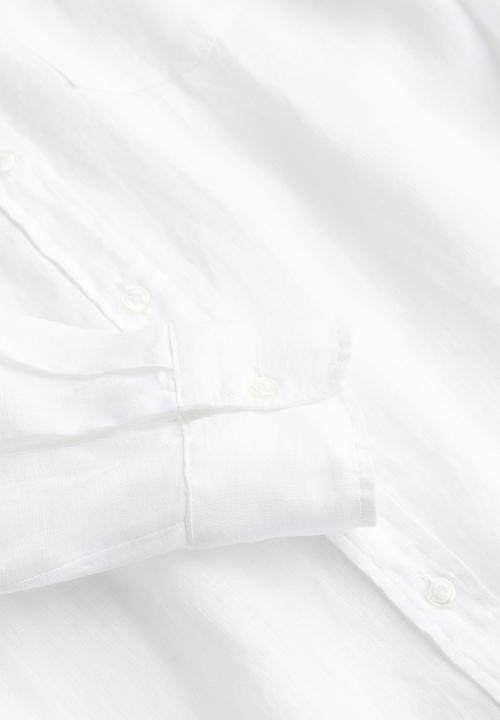 H&M - Linen shirt - white