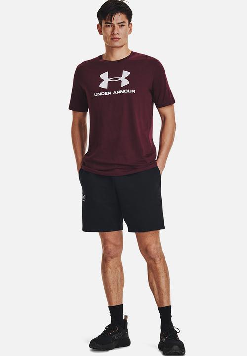 Under Armour - UA Sportstyle logo short sleeve - burgundy