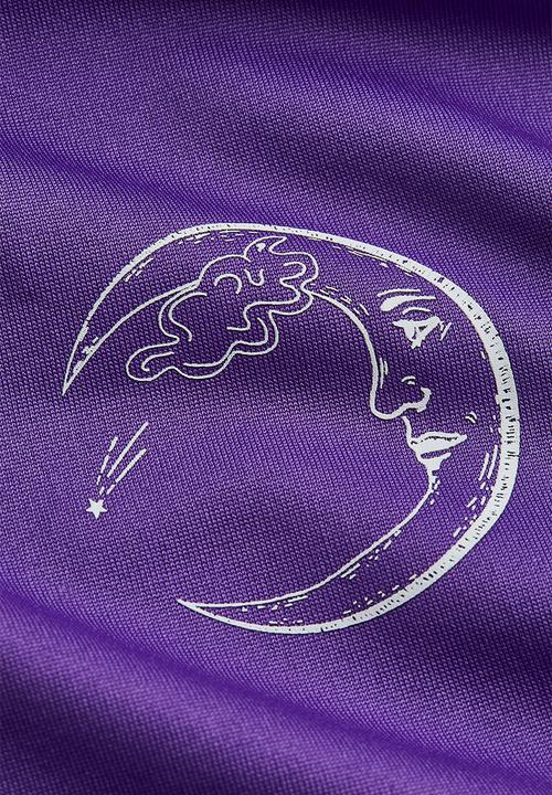 H&M - Printed jersey top - purple/moon