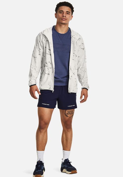 Under Armour - UA Project Rock PT unstoppable jacket - white clay & black