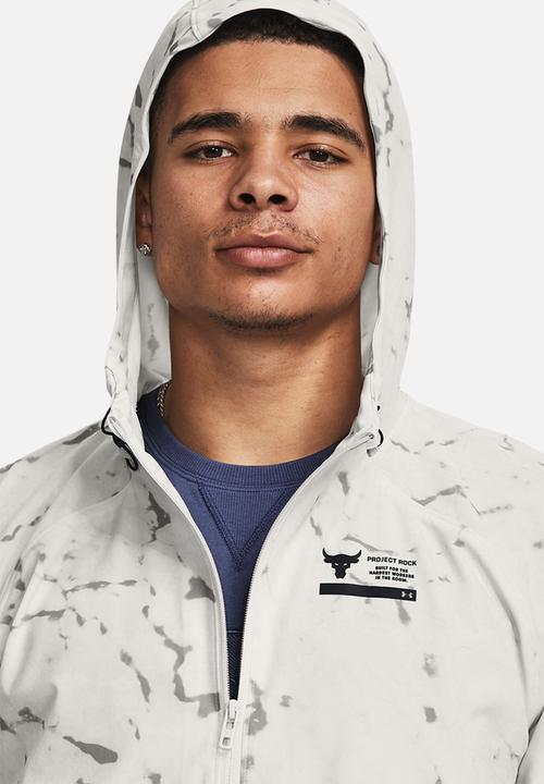 Under Armour - UA Project Rock PT unstoppable jacket - white clay & black
