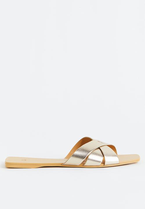 H&M - Slides - gold