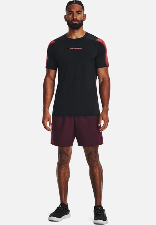Under Armour - Ua woven graphic shorts - burgundy