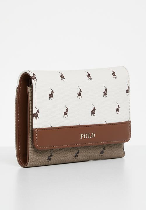 POLO - Compact purse - cream