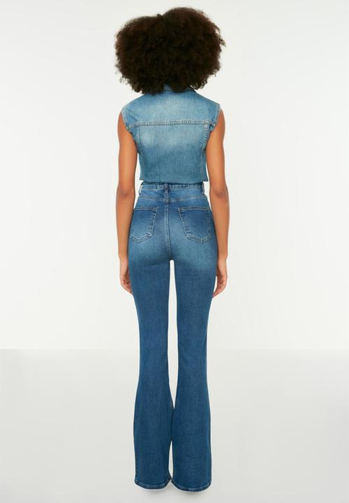 Trendyol - Bootcut jeans - blue