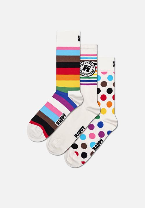 Happy Socks - 3-Pack pride socks gift set - multi