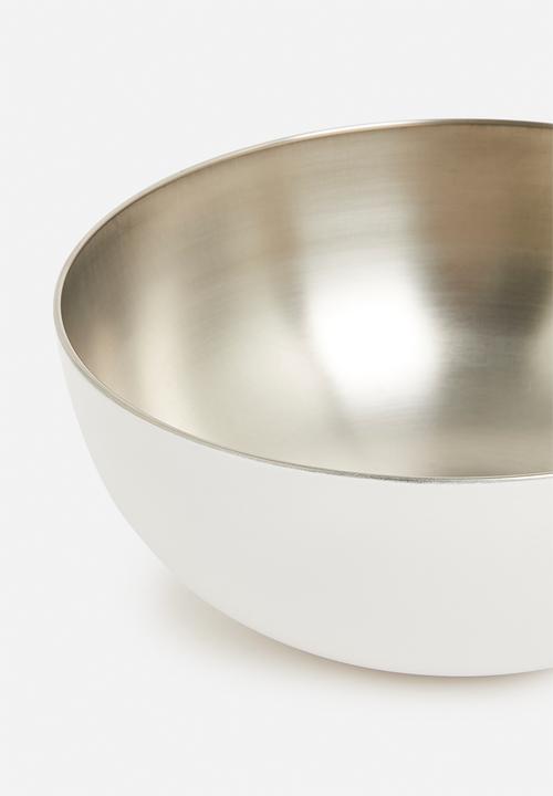 Excellent Houseware - Stainless steel bowl - cream
