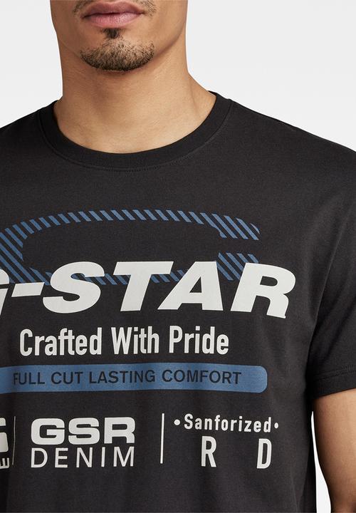 G-STAR - Old skool originals r t compact jersey o - dark black