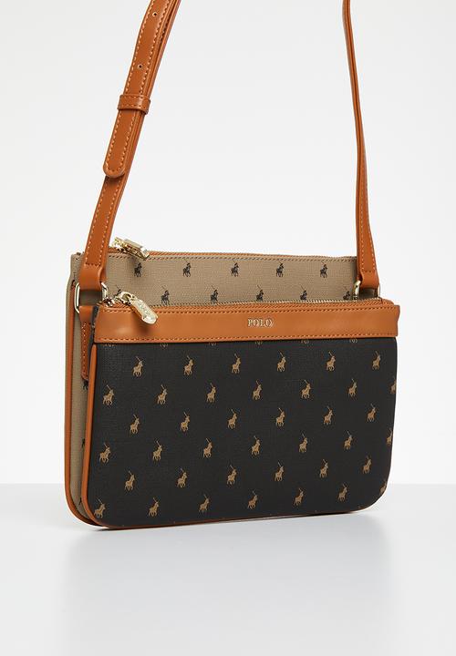 POLO - Double pocket sling - brown