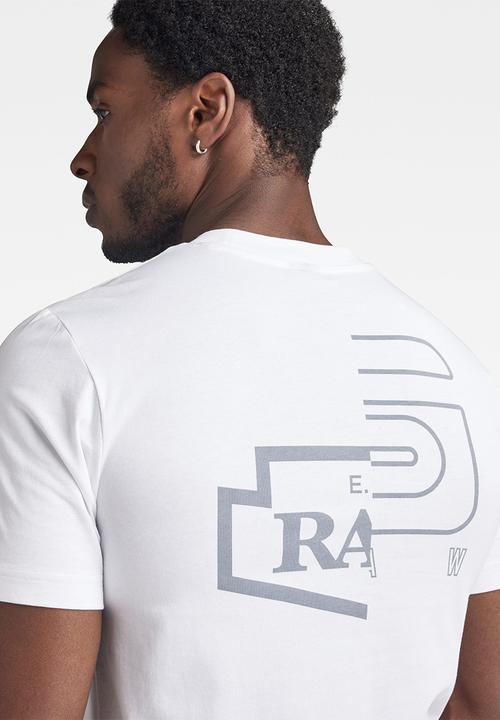 G-STAR - Multi gr slim r t compact jersey o - white