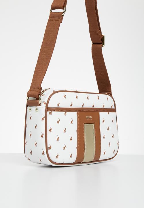 POLO - Camera bag - tan & white