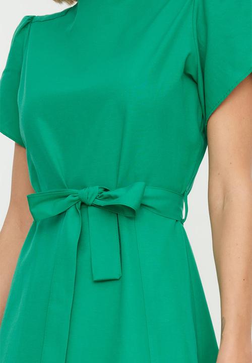 Trendyol - Tulip sleeve midi dress - green